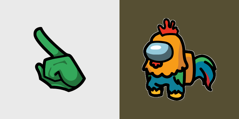 Rooster Among Us Custom Cursor Pack