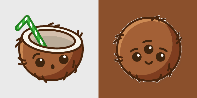 Cute Coconut Cursors Pack