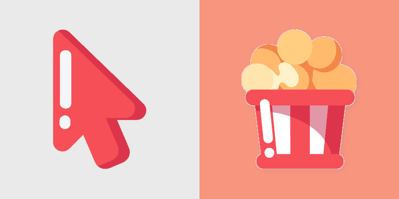 Cute Popcorn Cursor Pack