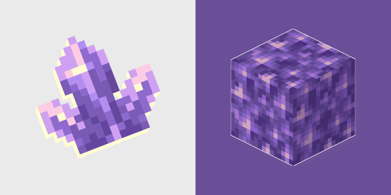 Amethyst Mine Cursor Pack for Minecraft Lovers