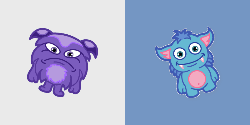 Cute Monster Cursors Pack