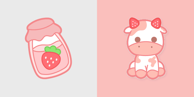 Strawberry Sweetness Cursor Pack