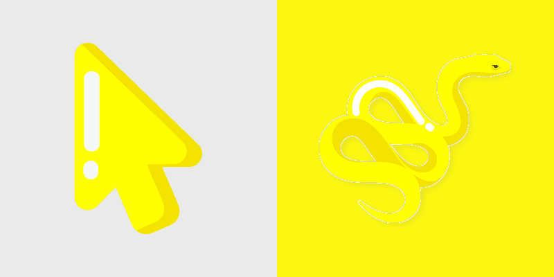 Cute Yellow Custom Cursor Pack
