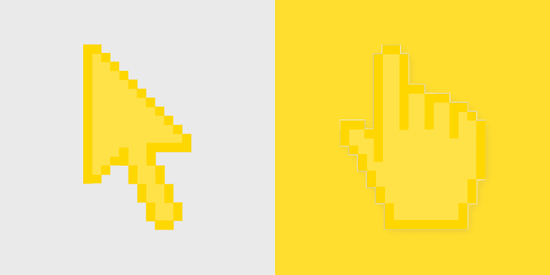 Yellow Mustard Cute Cursor Pack
