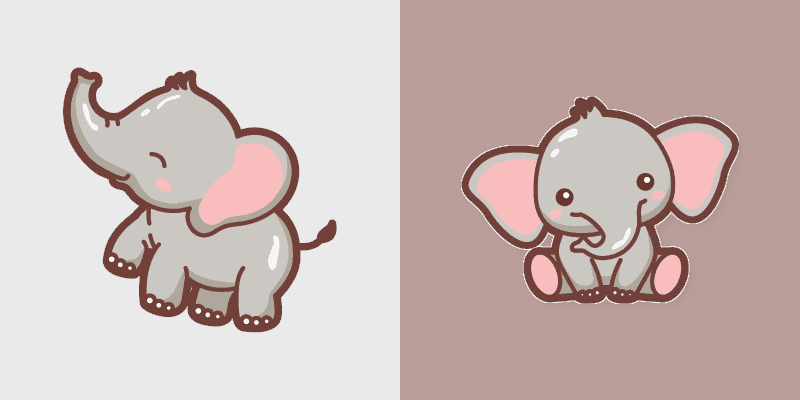Charming Elephant Custom Cursor Pack