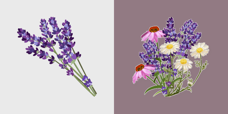 Cute Cursor - Lavender and Wildflowers Collection