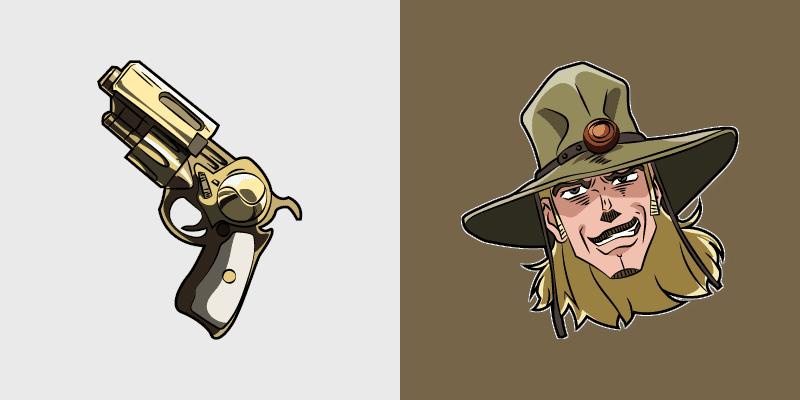 Custom Cursor Pack - JoJo's Bizarre Adventure Hol Horse & Emperor