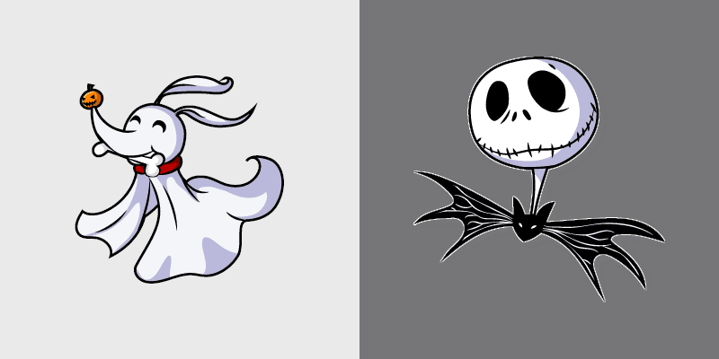 Custom Cursor Pack - Jack Skellington & Zero