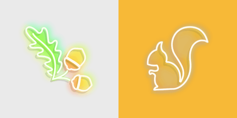 Neon Cute Mouse Cursor Pack