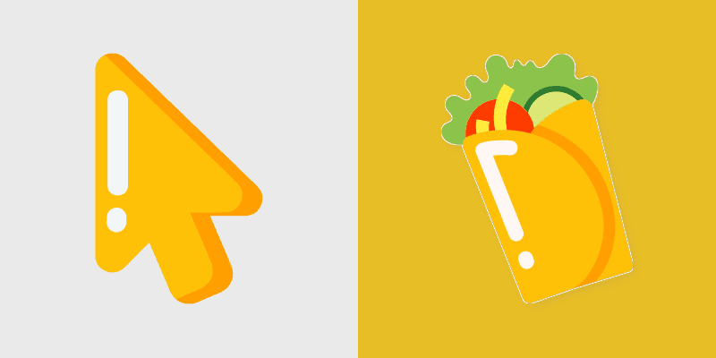 Yellow Burrito Cursor Pack