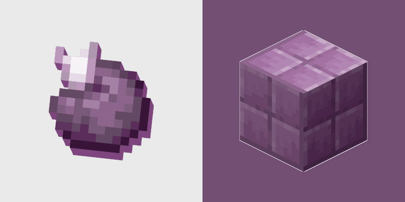Custom Cursor Pack - Minecraft Chorus Fruit & Purpur Block