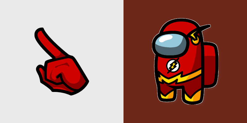 Flash Cursor Pack for Among Us