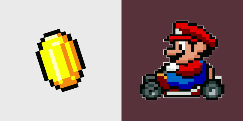 Mario and Coin Cute Cursor Pack