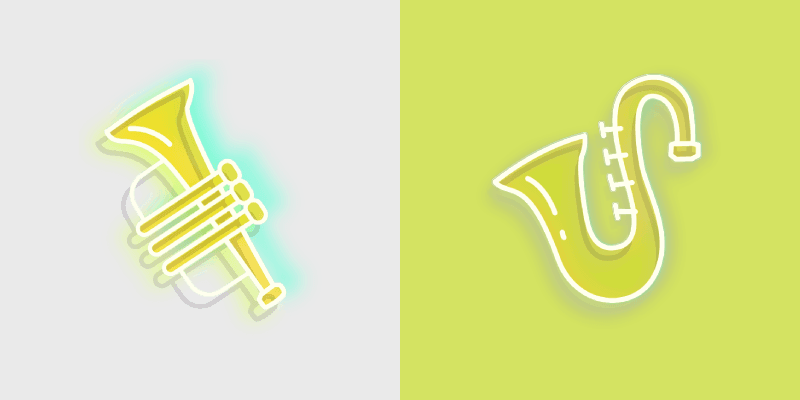Neon Cute Mouse Cursor Pack