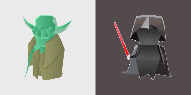 Custom Cursor Yoda vs. Darth Vader