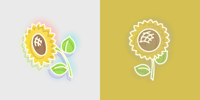 Cute Cursor Pack - Neon Sunflower