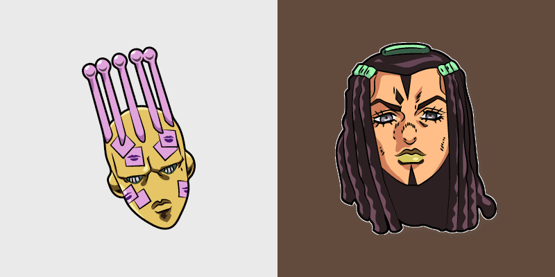 JoJo's Bizarre Adventure Custom Cursor Pack: Ermes Costello & Kiss