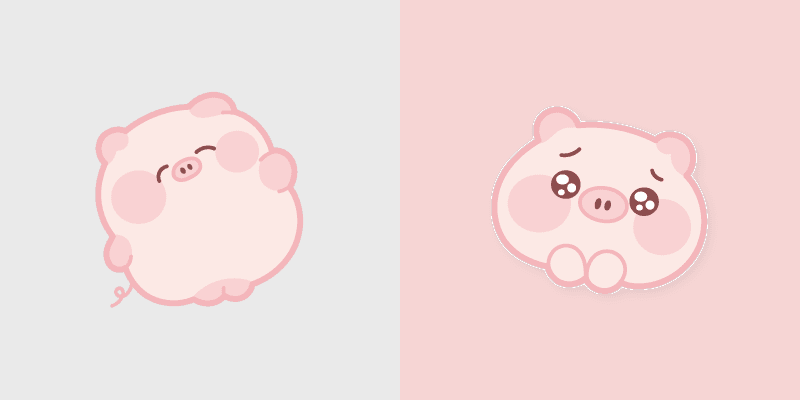 Adorable Cute Pig Custom Cursor Pack