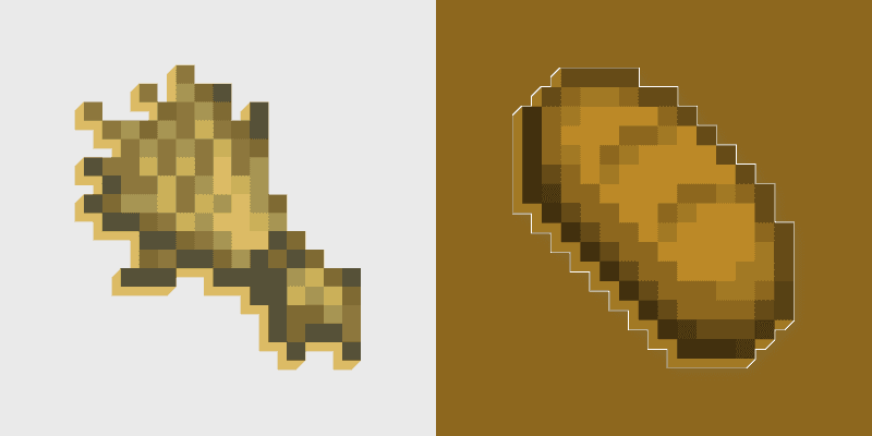 Minecraft Custom Cursor Pack - Wheat & Bread