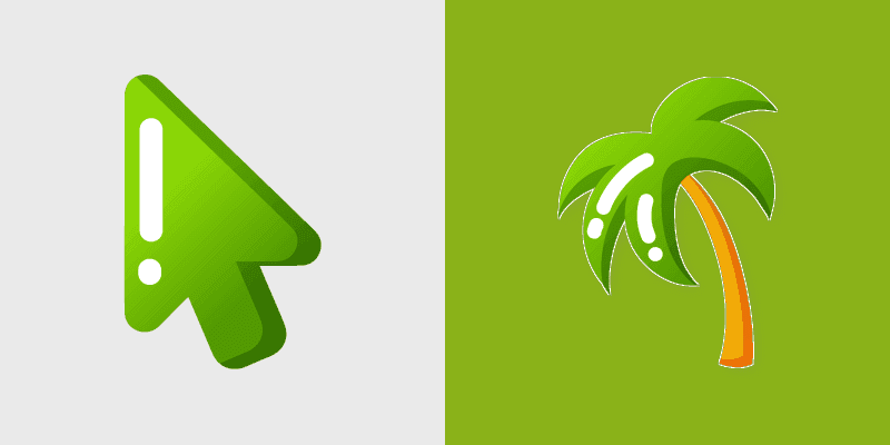 Custom Cursor Palm Tree Pack