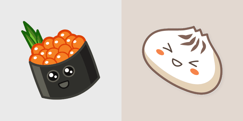 Cute Cursor Pack: Gunkan Maki and Baozi