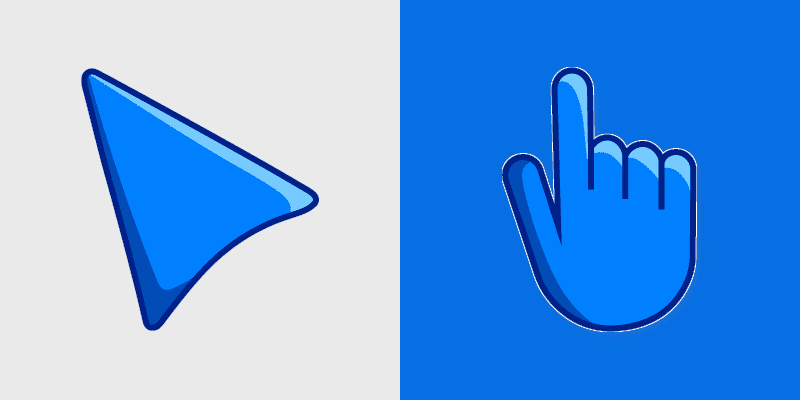 Azure Blue Custom Cursor Pack