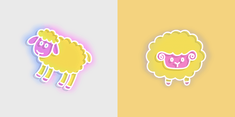 Neon Cute Cursor Pack