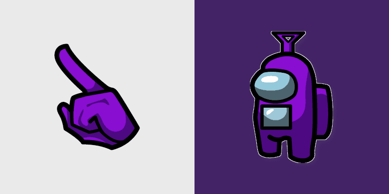 Custom Cursor Pack - Among Us Teletubbies Tinky-Winky