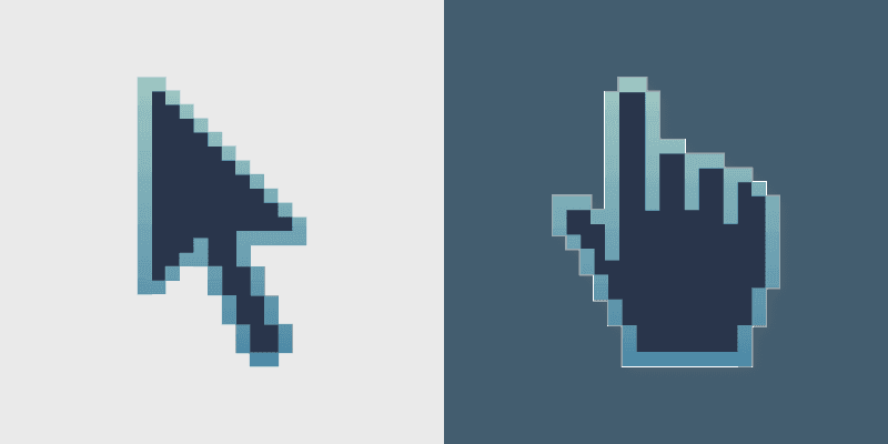 Cute Cursor - Blue Ocean Pixel Pack