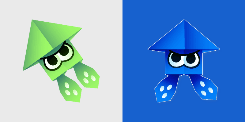 Cute Cursor Pack for Splatoon Origami