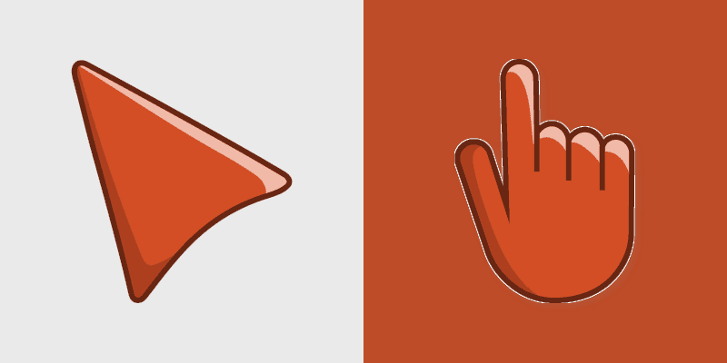 Custom Cursor - Reddish-Brown Sinopia Blend
