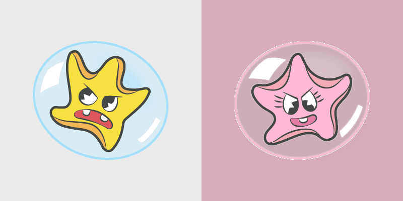Cute Cursor Pack - Cuphead Bubble Stars