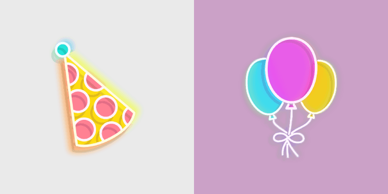 Neon Cute Mouse Cursor Pack