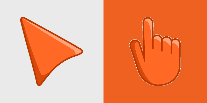 Cute Cursor Red-Orange Pack
