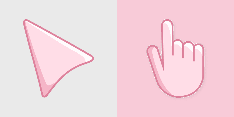 Pale Pink Cute Cursor Pack