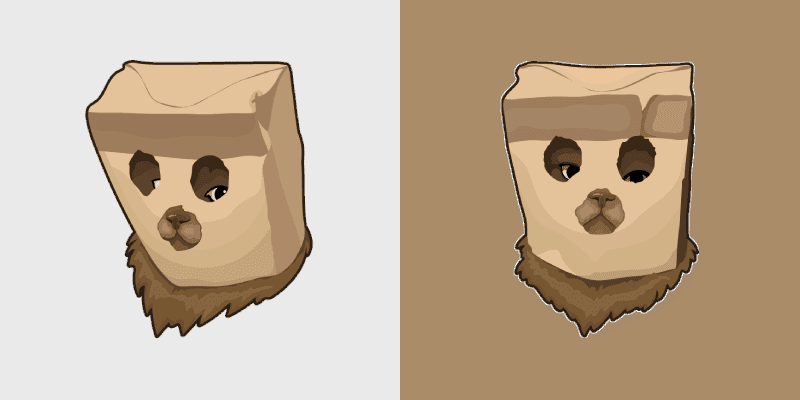Cute Cursor Pack - Cat in Paper Bag Mask