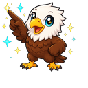 Jackie Sparkle Bald Eagle Pointer