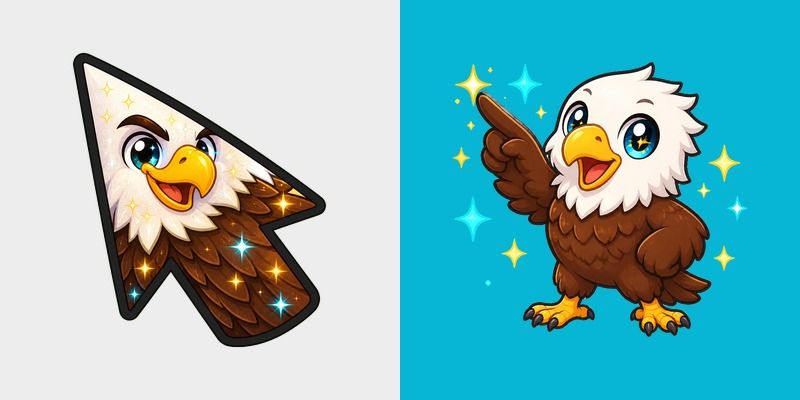Jackie Sparkle Bald Eagle
