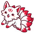 Kawaii Kitsune Nine-Tailed Fox Default