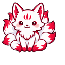 Kawaii Kitsune Nine-Tailed Fox Pointer
