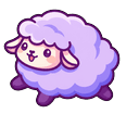 Kawaii Purple Sheep Default
