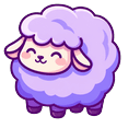 Kawaii Purple Sheep Pointer