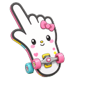 Kawaii Skateboarding Hello Kitty & Skateboard Cursor Pointer