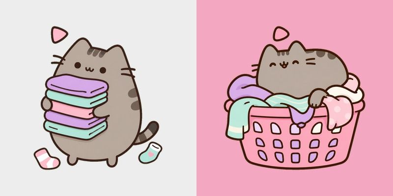 Laundry Pusheen