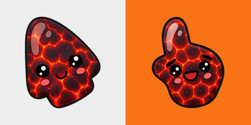 Cursor pack preview: Lava Blob