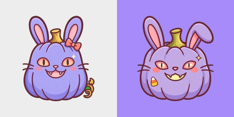 Lavender Bunny Gourd Cursor