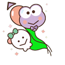 Lavender Keroppi Balloon Cluster Default