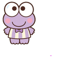 Lavender Keroppi Balloon Cluster Pointer