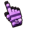 Lavender Voxel Bee Pointer