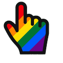 LGBT Pride Rainbow Cursor Pointer
